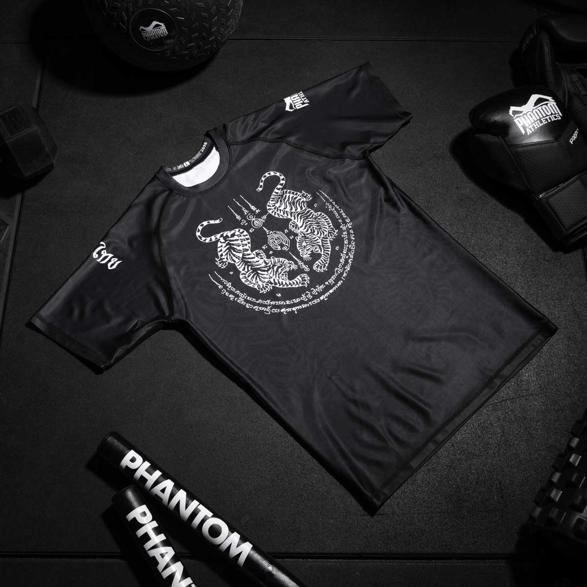 Phantom Athletics Rashguard Sak Yant - Schwarz/Grau