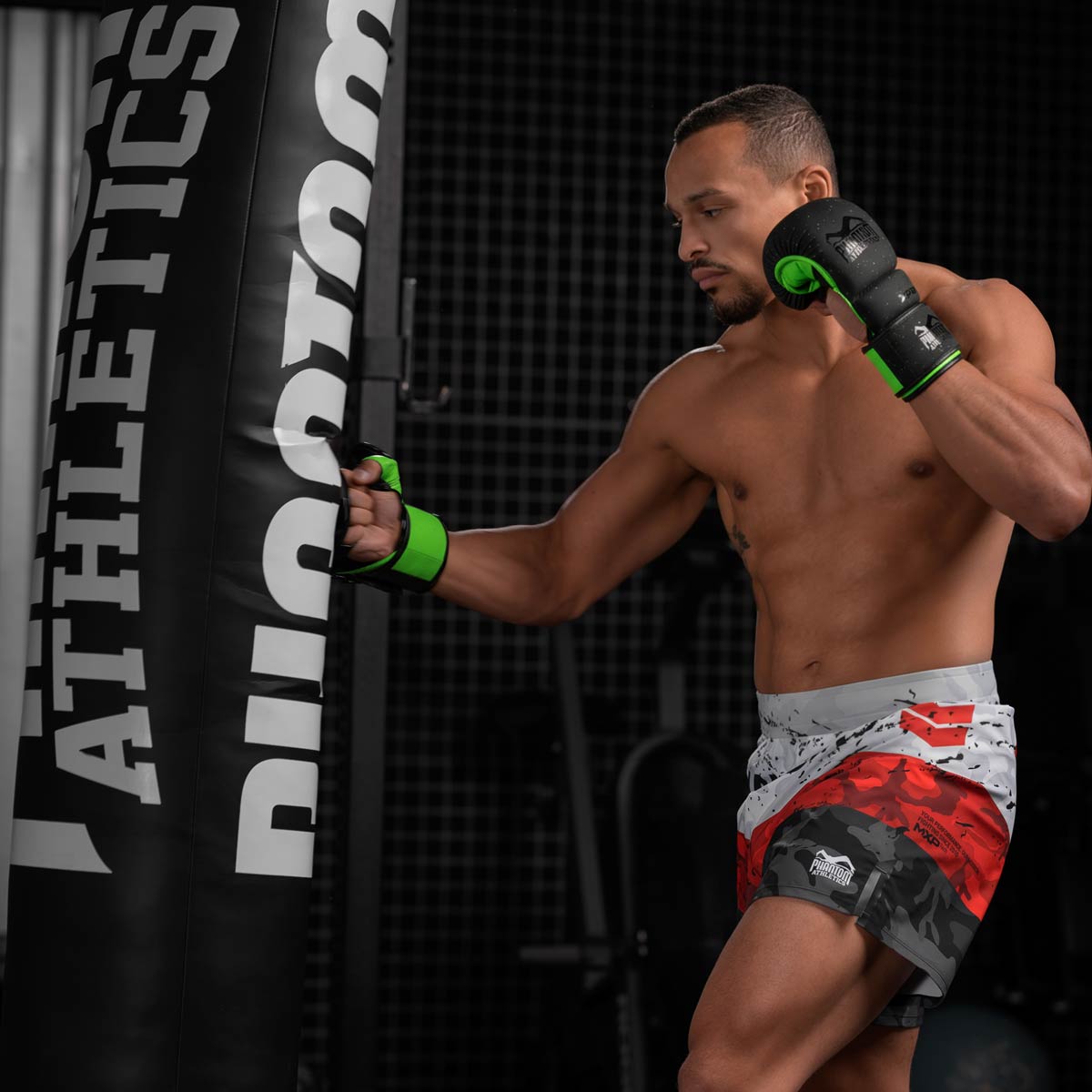 Phantom Athletics MMA-Handschuhe Galaxy - Schwarz/Neongrün