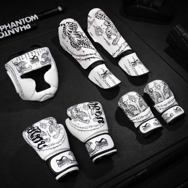 Phantom Athletics MMA Handschuhe Sparring Muay Thai - Weiß