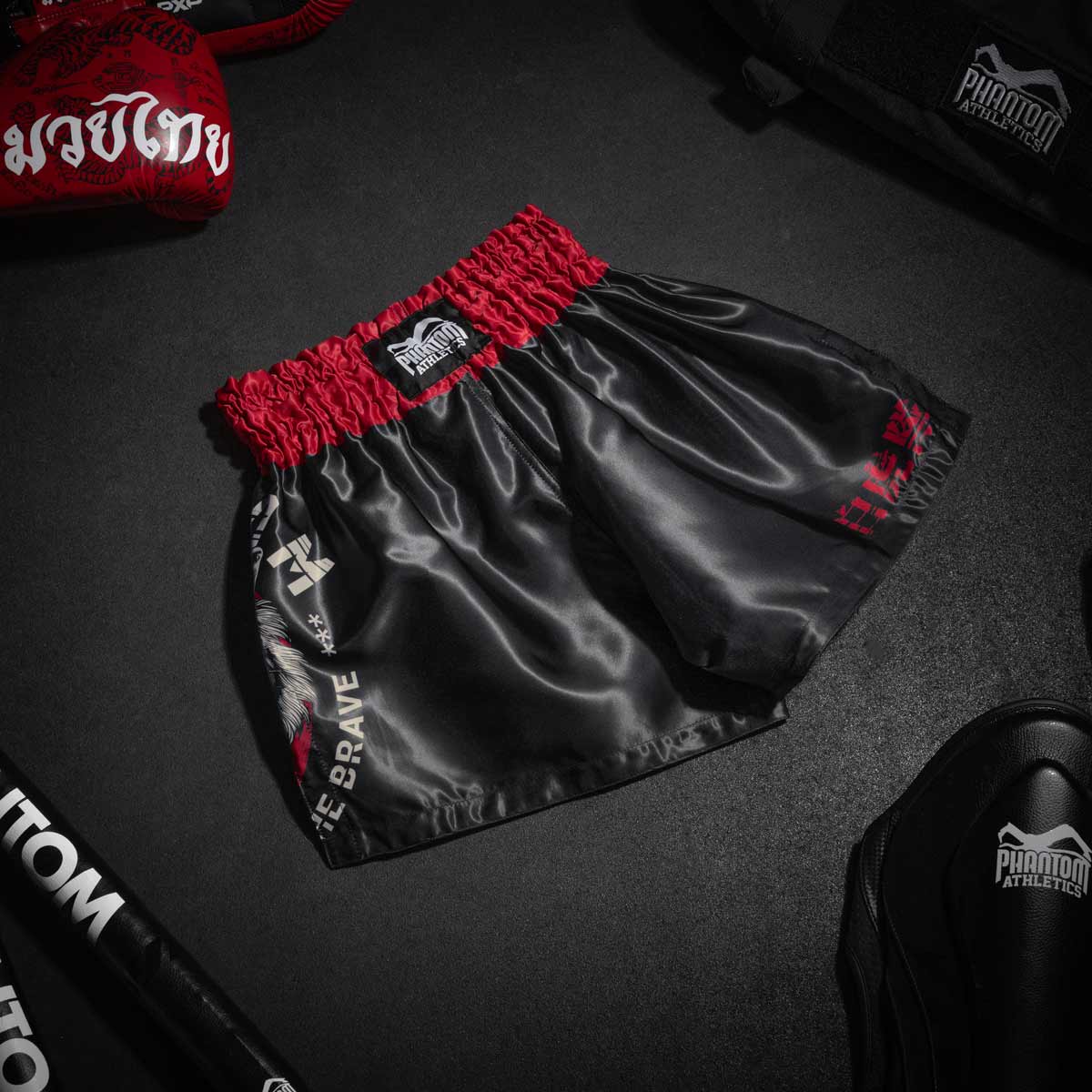 Phantom Athletics Muay Thai Shorts Tiger Unit - Schwarz