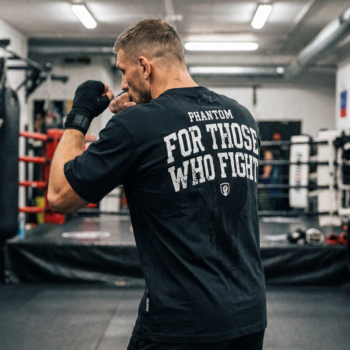 Phantom Athletics T-Shirt FOR THOSE WHO FIGHT - Schwarz