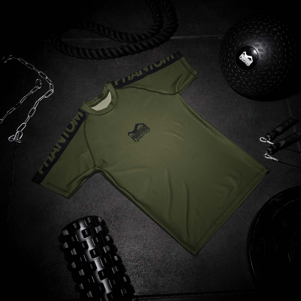 Phantom Athletics Rashguard EVO Apex Kurzarm - Army