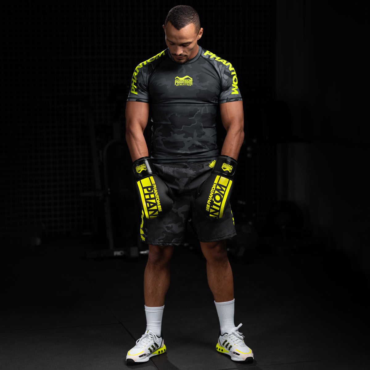 Phantom Athletics Rashguard EVO Neon - Schwarz/Neon