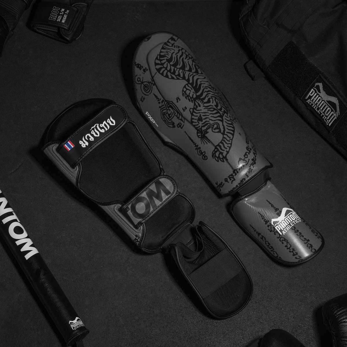 Phantom Athletics Schienbeinschoner Muay Thai - Grau