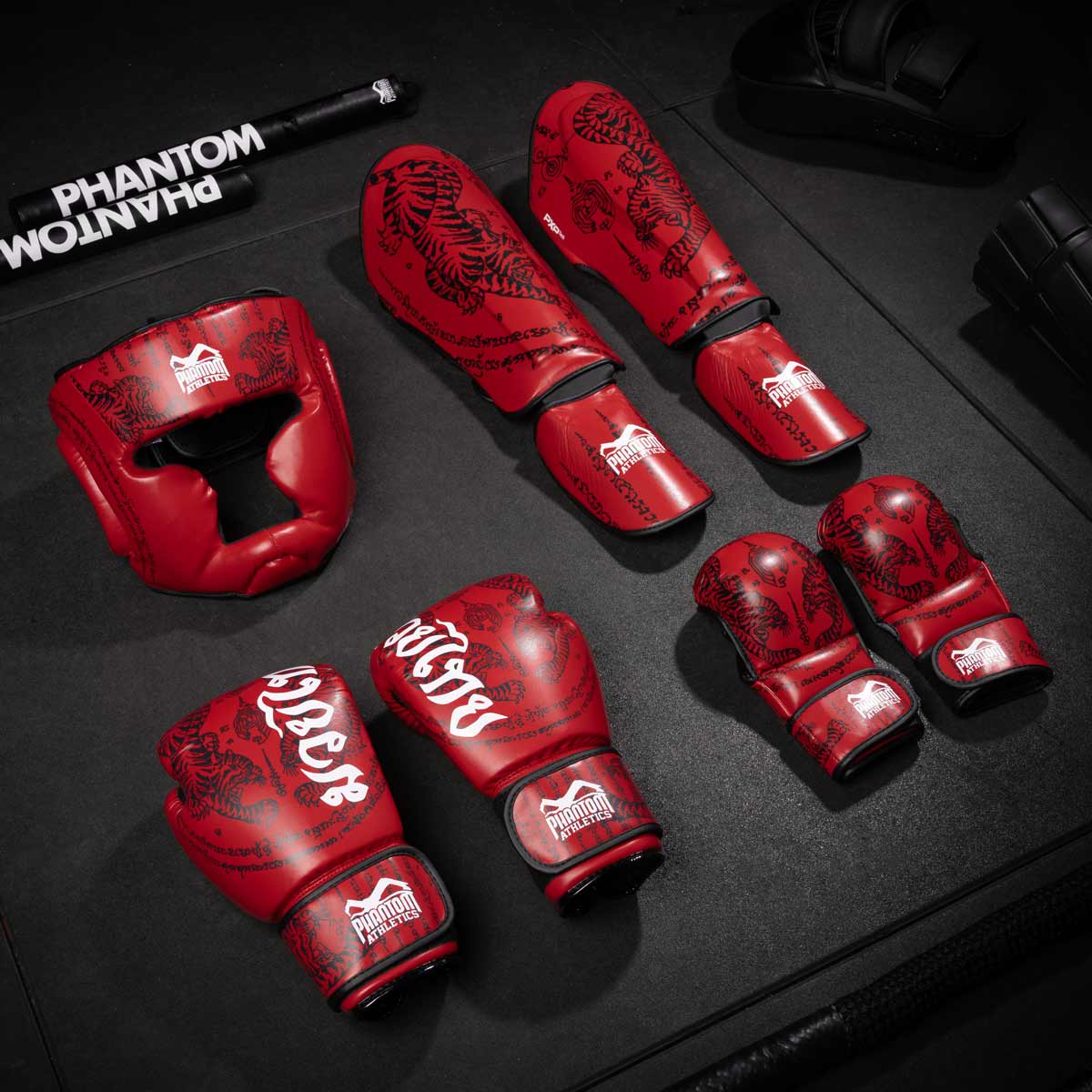Phantom Athletics Schienbeinschoner Muay Thai - Rot