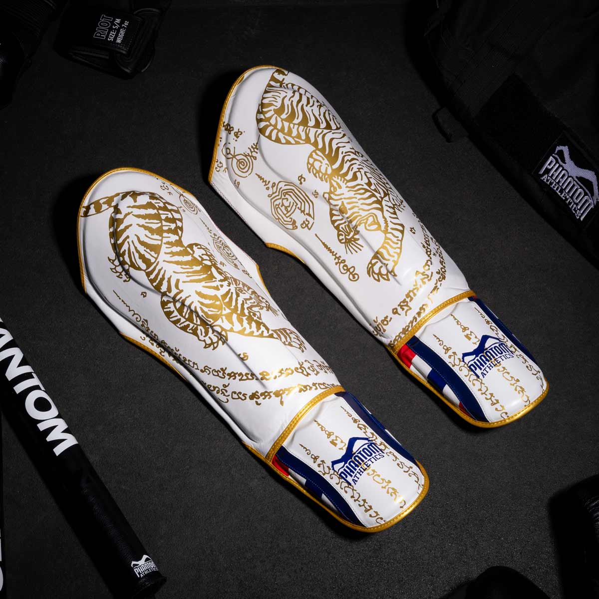 Phantom Athletics Schienbeinschoner Muay Thai - Weiß/Gold