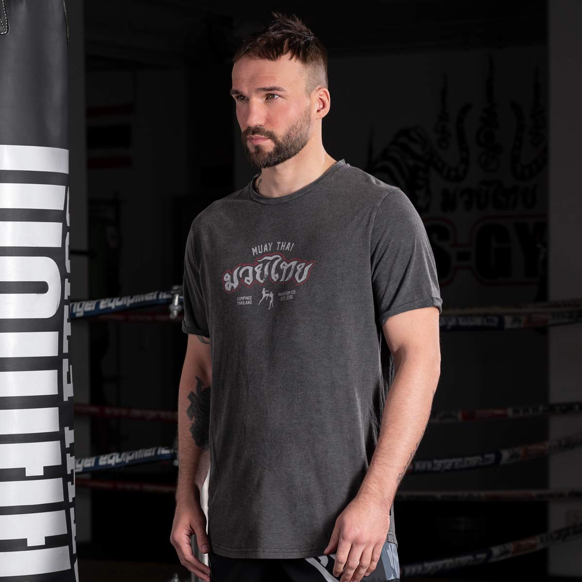 Phantom Athletics T-Shirt Muay Thai - Grau