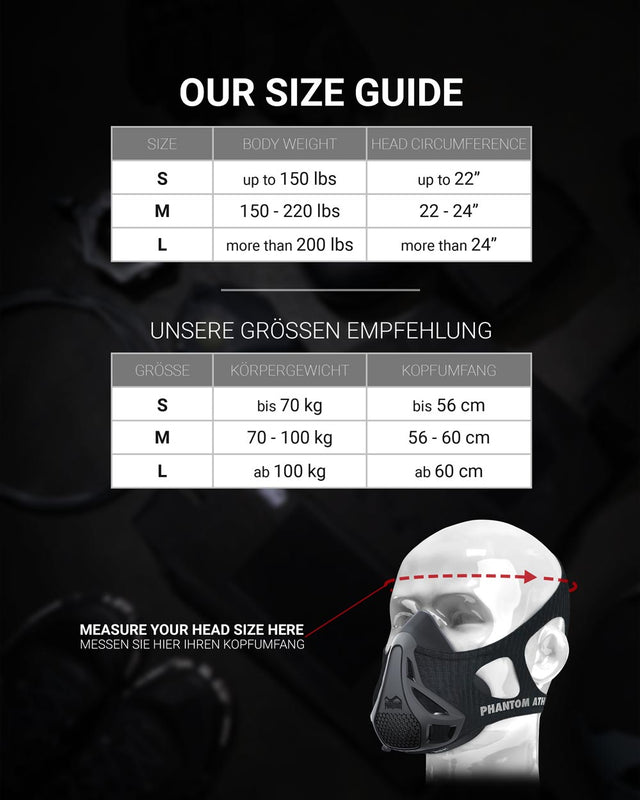 Phantom Athletics Trainingsmaske - Schwarz