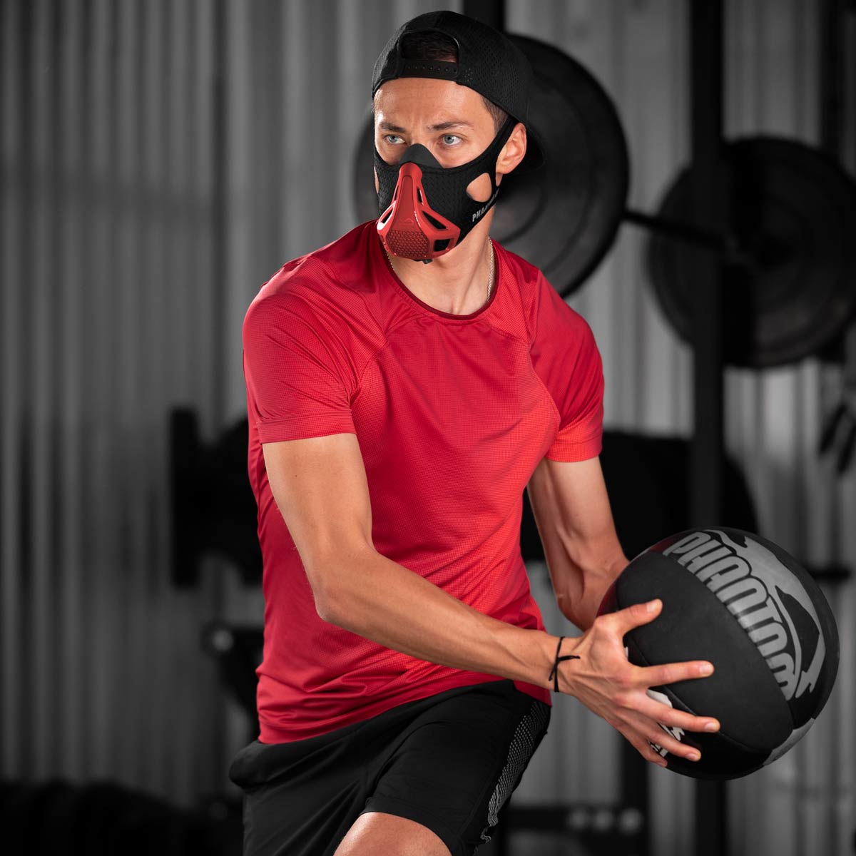 Phantom Athletics Trainingsmaske Mystery Mask - Rot