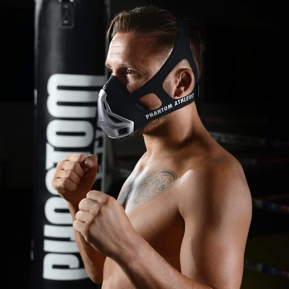 Phantom Athletics Trainingsmaske Mystery Mask - Silber
