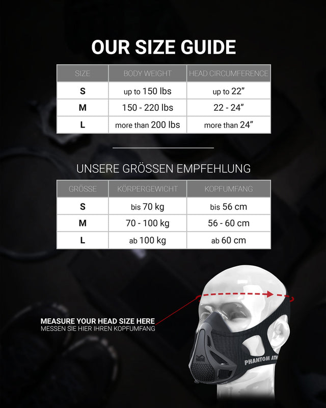 Phantom Athletics Trainingsmaske - Silber