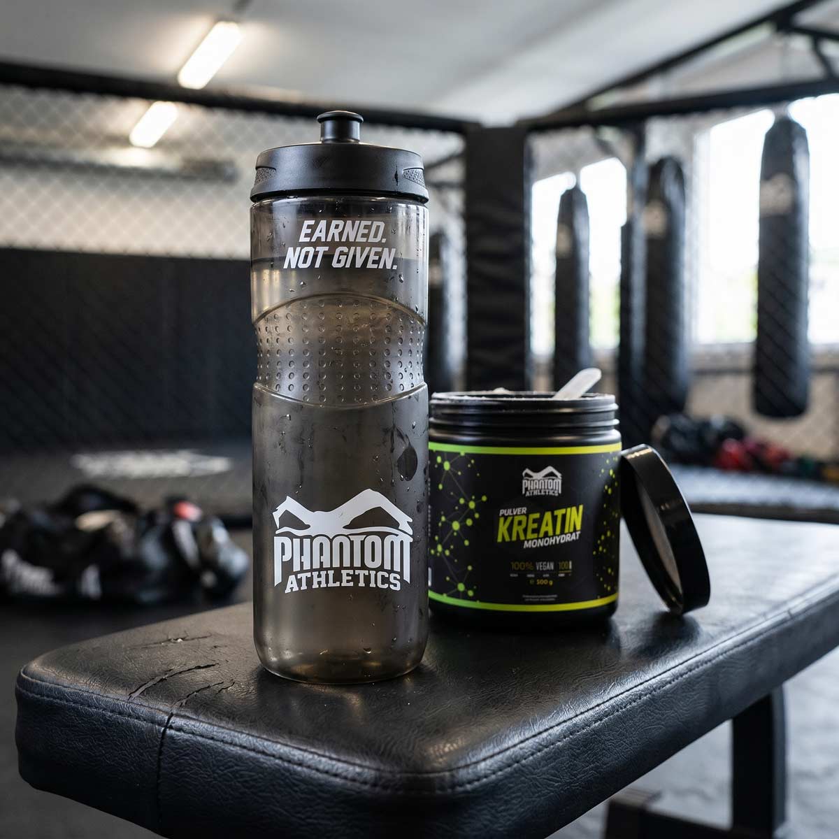 Phantom Athletics Trinkflasche Earned Not Given - Grau