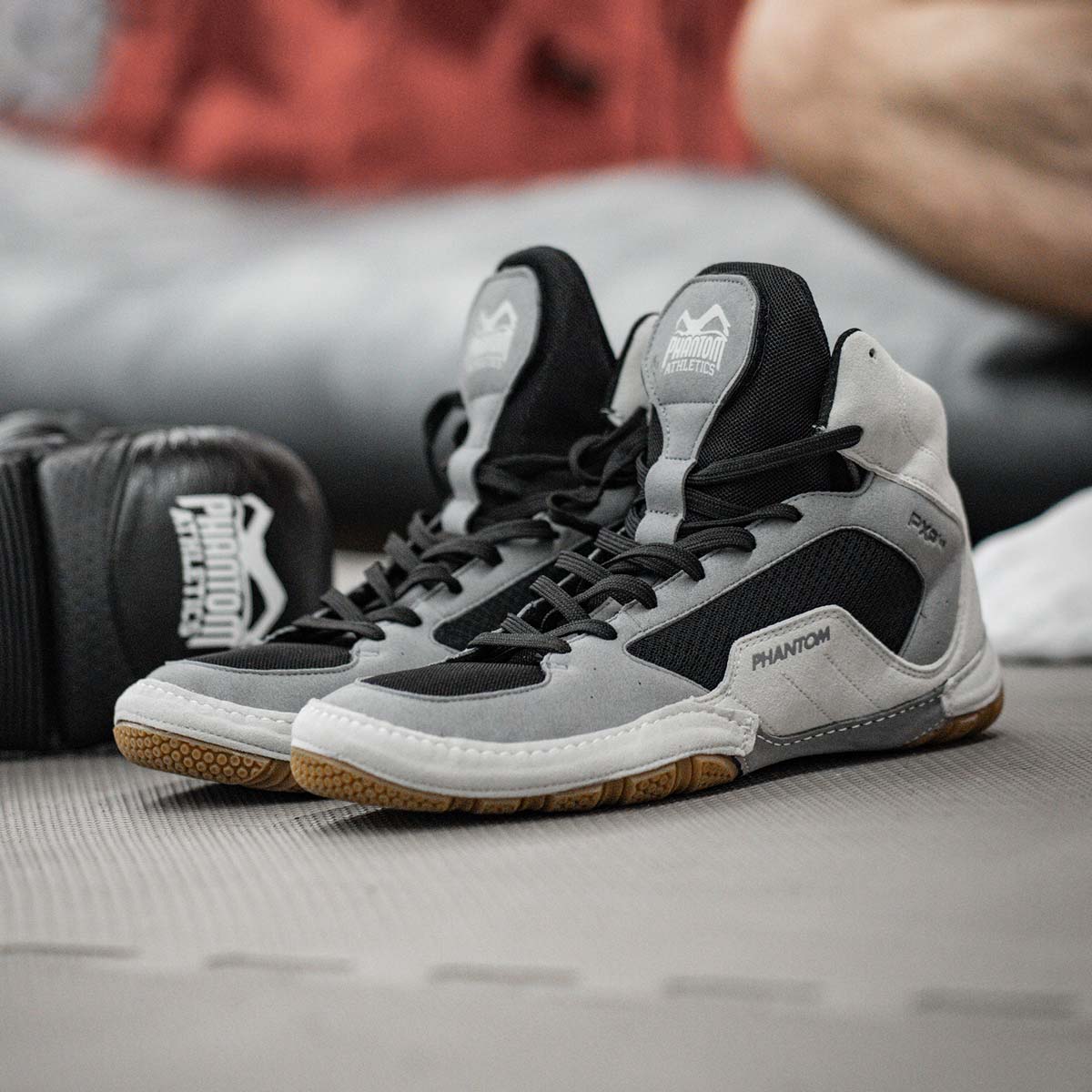 Phantom Athletics Ringerschuhe Tactic Kinder - Grau/Schwarz