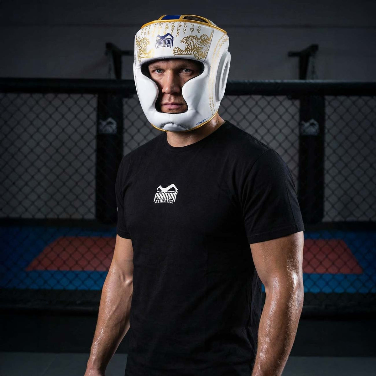 Phantom Athletics Kopfschutz Muay Thai - Weiß/Gold