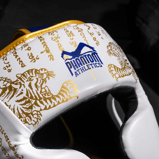 Phantom Athletics Kopfschutz Muay Thai - Weiß/Gold