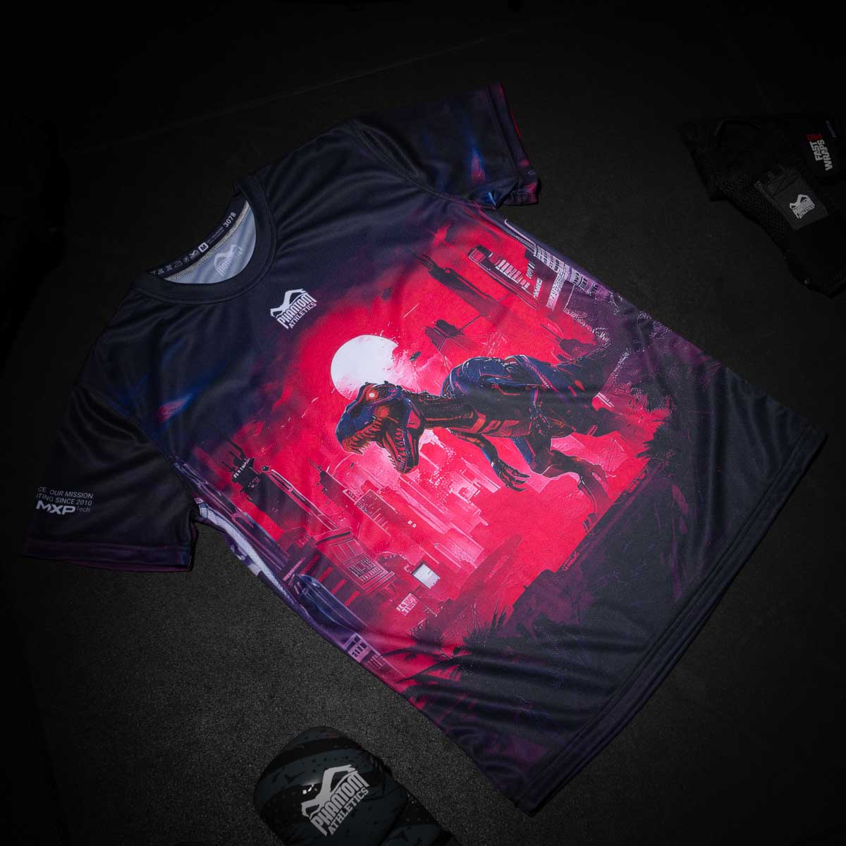 Phantom Athletics T-Shirt EVO Cyber-X - Lila/Blau