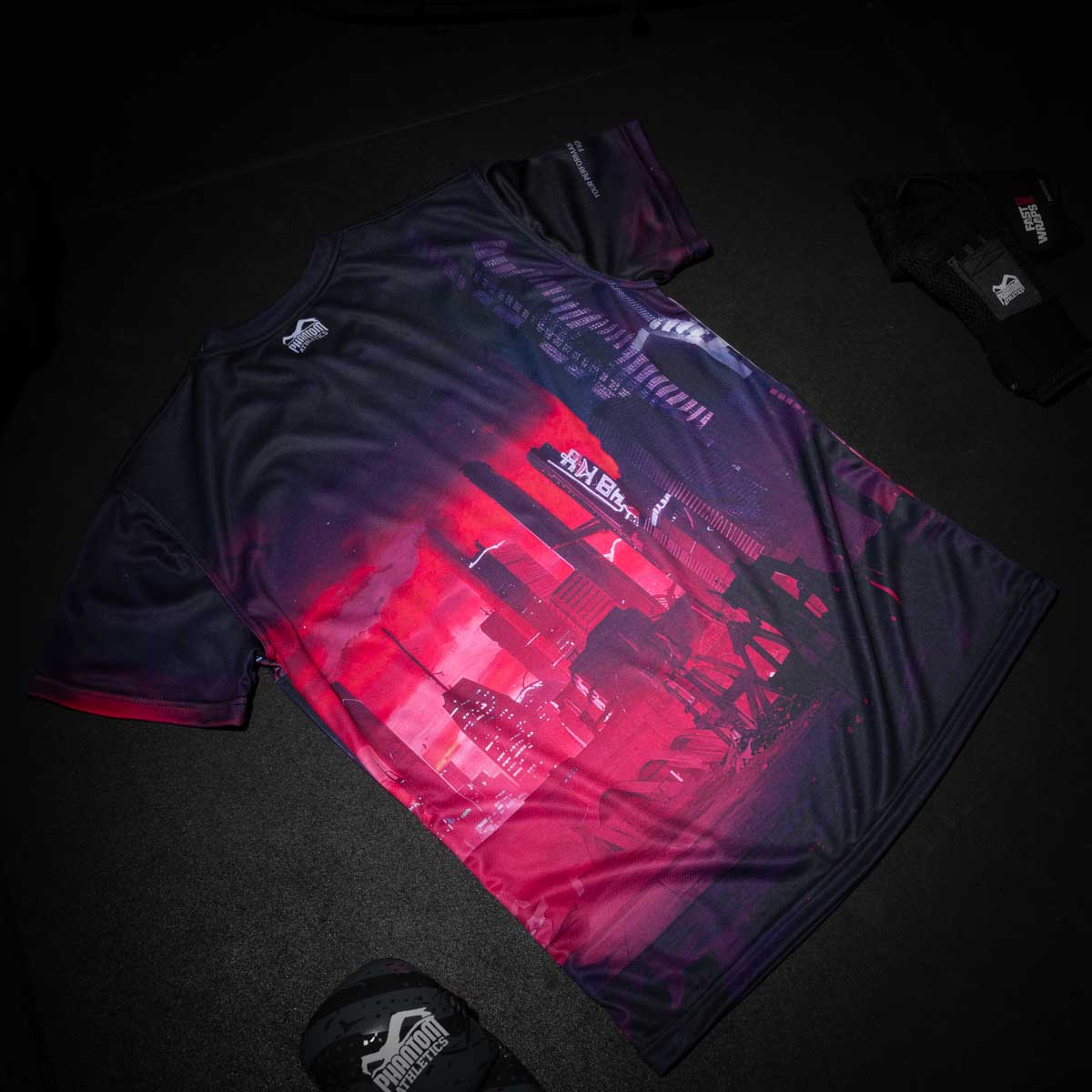 Phantom Athletics T-Shirt EVO Cyber-X - Lila/Blau
