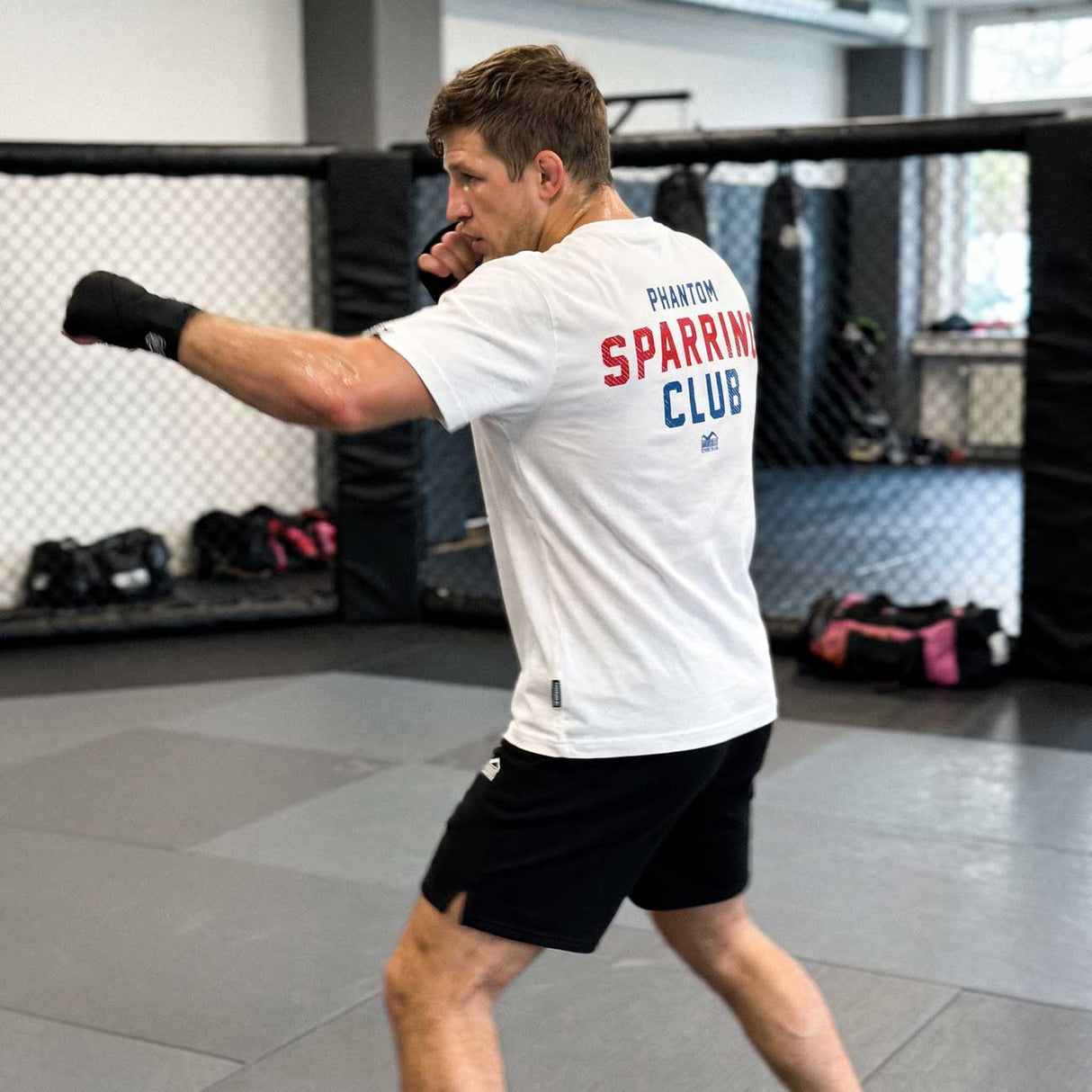 Phantom Athletics T-Shirt Sparring Club Oversize Heavy - Weiß