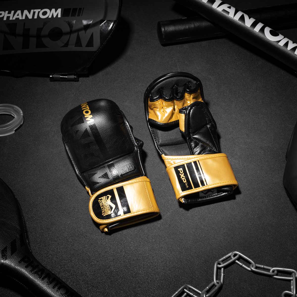 Phantom Athletics MMA Handschuhe APEX - Schwarz/Gold