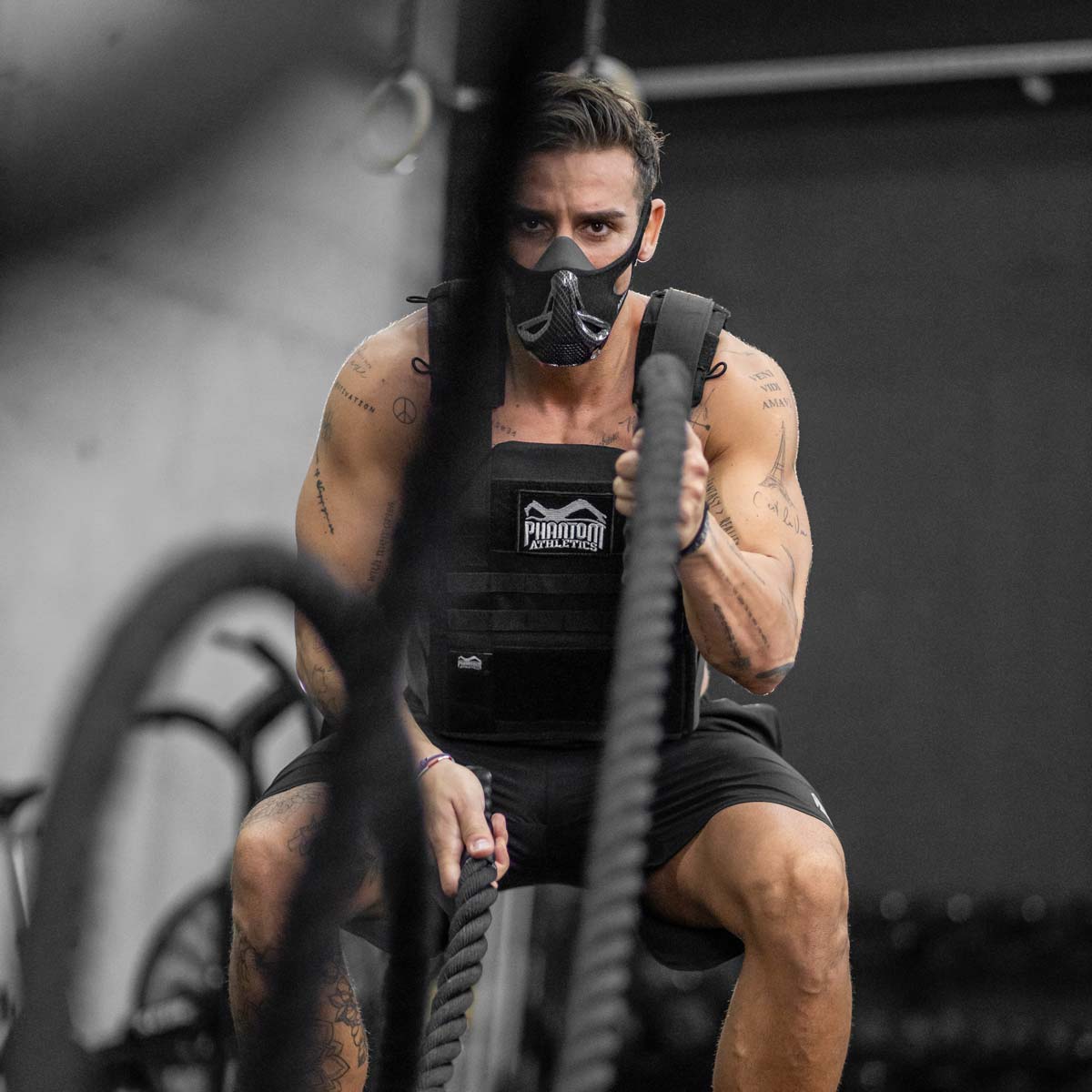 Phantom Athletics Trainingsmaske Mystery Mask - Schwarz