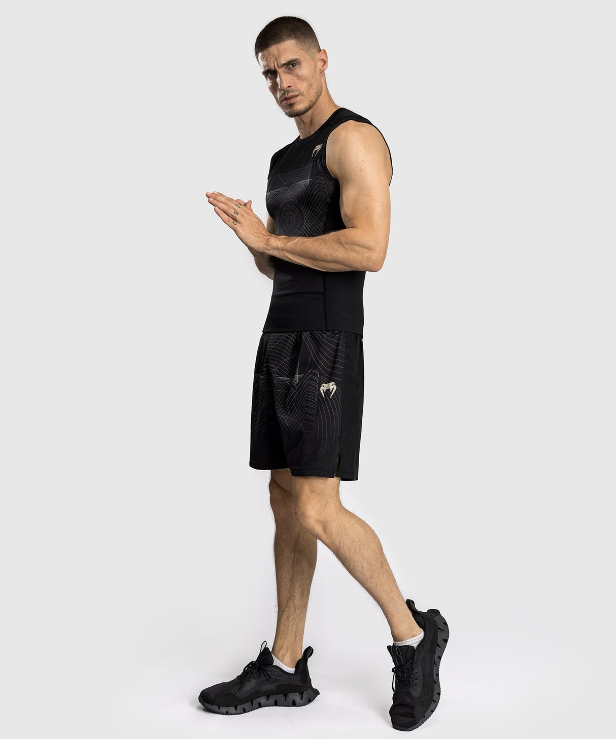 Venum Ärmelloses Rashguard G-Fit Air – Schwarz/Sand