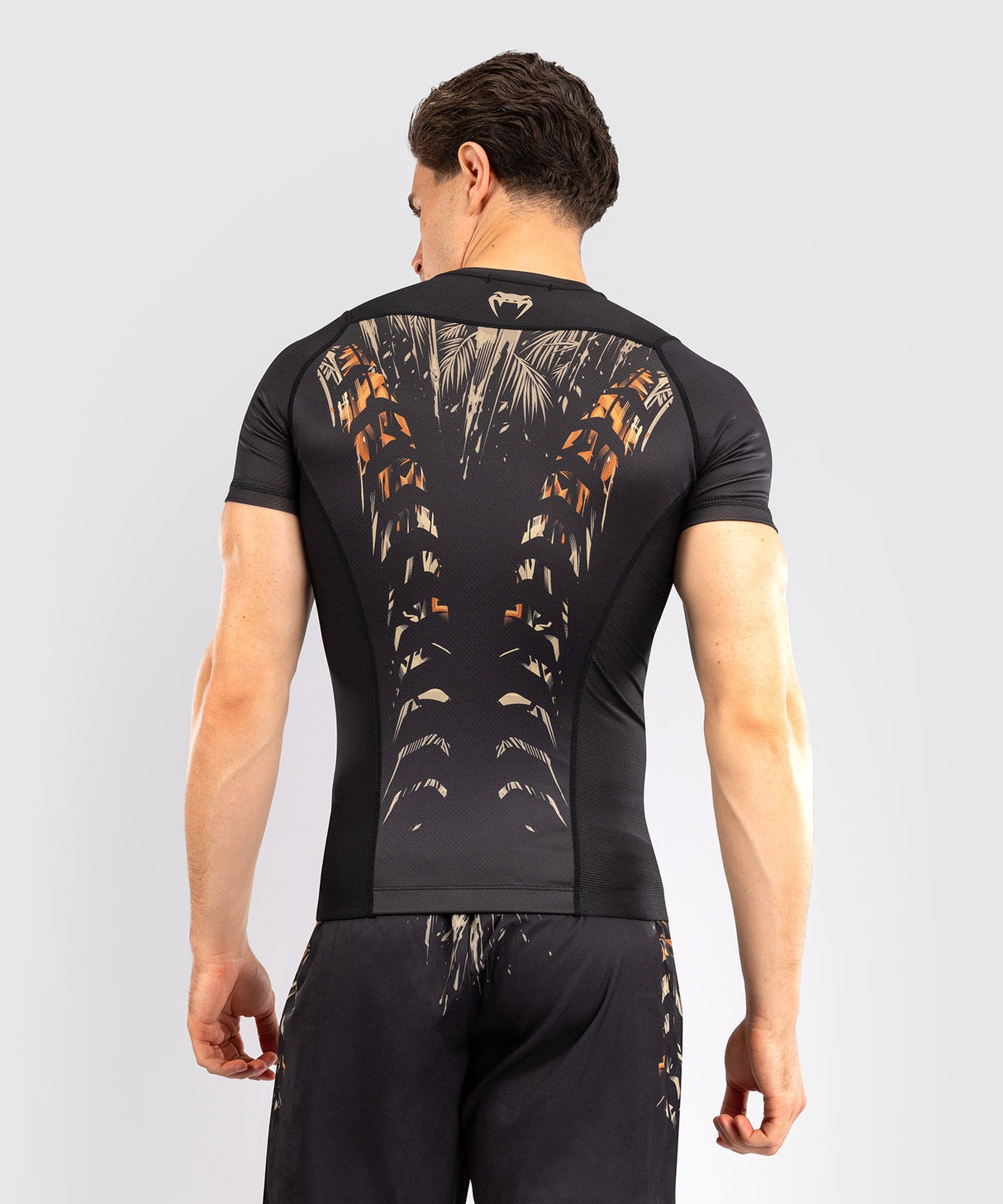 Venum Rashguard Kurze Ärmel Tiger - Schwarz/Orange