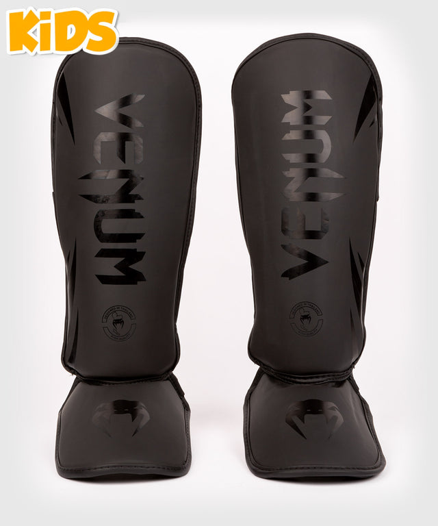 Venum Schienbeinschoner Challenger Kids - Schwarz/Schwarz