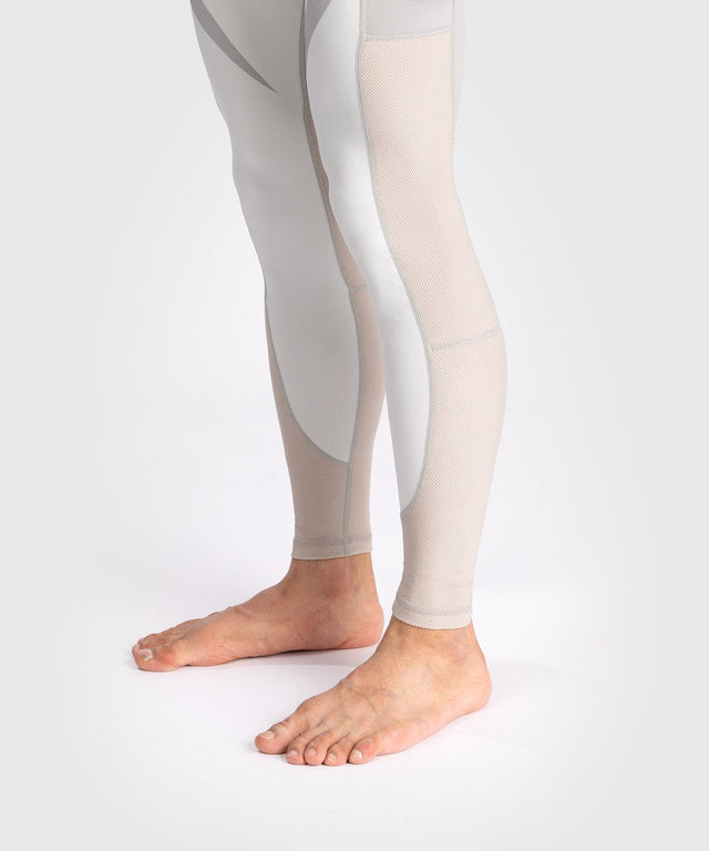 Venum Compression Pants Attack - Weiss/Grau