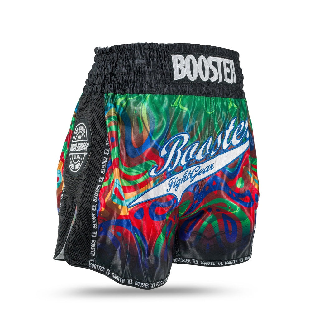 Booster Muay Thai Shorts Flow - Schwarz/Grün