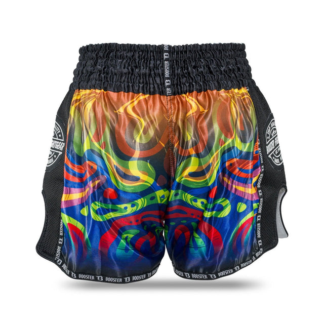 Booster Muay Thai Shorts Flow - Schwarz/Orange