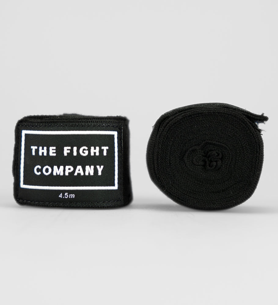 TFC Boxbandagen Premium - Schwarz/Weiss - The Fight Company Deutschland