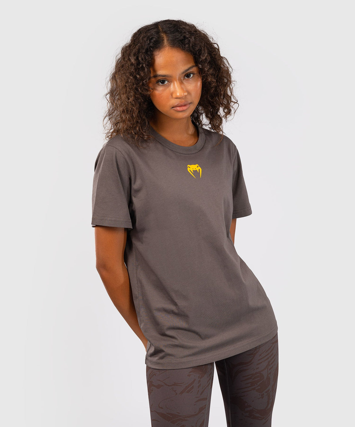 UFC Venum T-Shirt Damen Fusion Fight Week – Braun