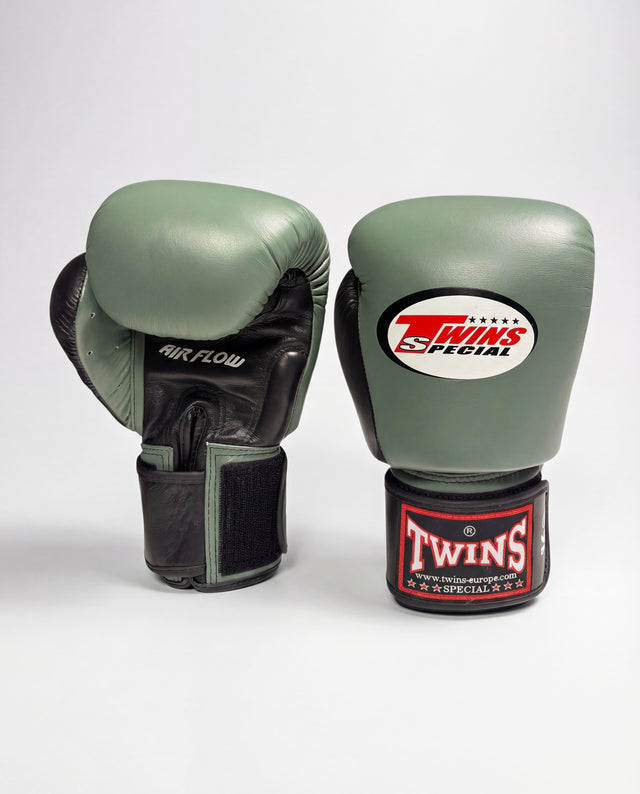 Twins Boxhandschuhe BGVL3 Air – Olivgrün/Schwarz