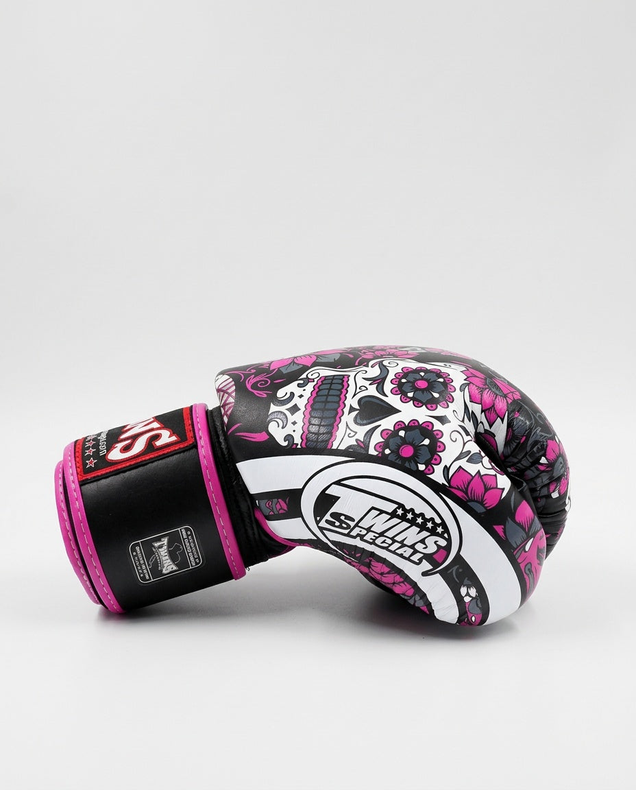 Twins Boxhandschuhe FBGVL3 Skull – Schwarz/Rosa/Weiss