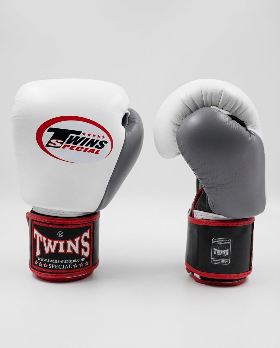 Twins Boxhandschuhe BGVL3 – Weiss/Schwarz/Grau
