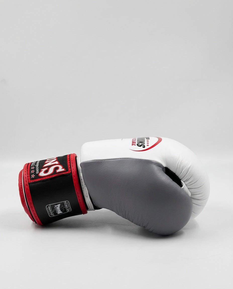 Twins Boxhandschuhe BGVL3 – Weiss/Schwarz/Grau