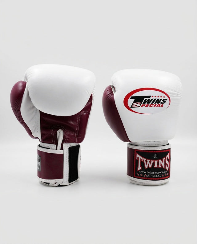 Twins Boxhandschuhe BGVL3 – Weiss/Bordeauxrot