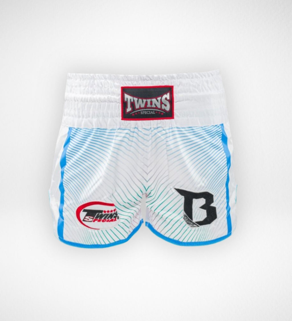 Twins Muay Thai Shorts TBT9 – Weiss/Blau