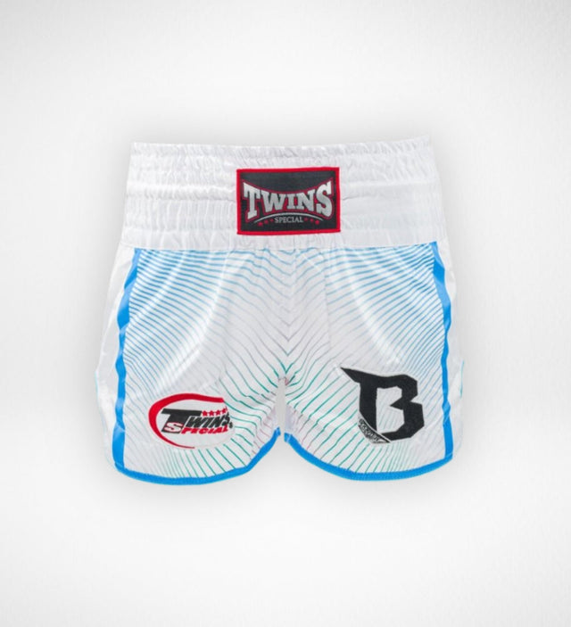 Twins Muay Thai Shorts TBT9 – Weiss/Blau