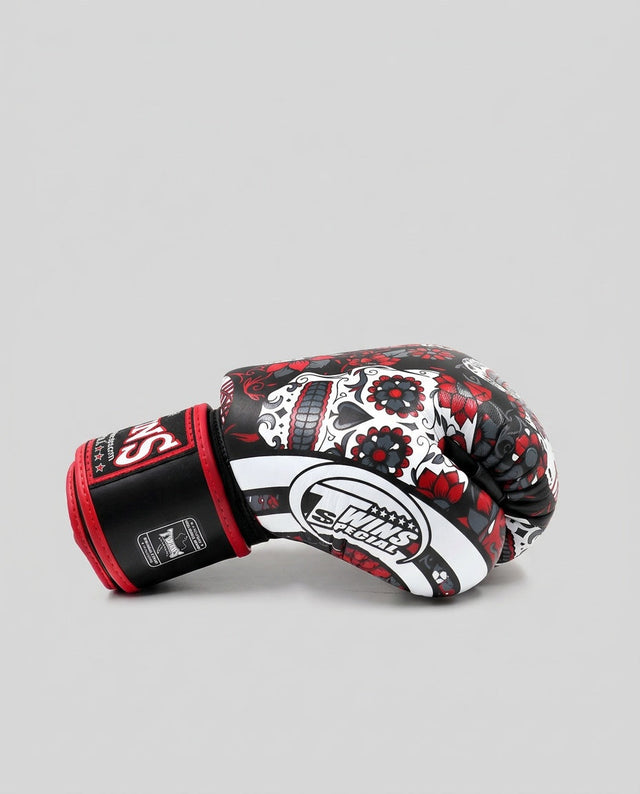 Twins Boxhandschuhe FBGVL3 Skull – Schwarz/Rot/Weiss