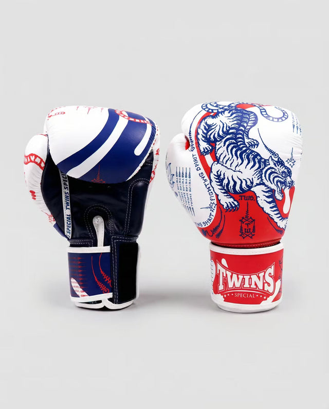 Twins Boxhandschuhe FBGVL4 Yant – Weiss/Blau/Rot