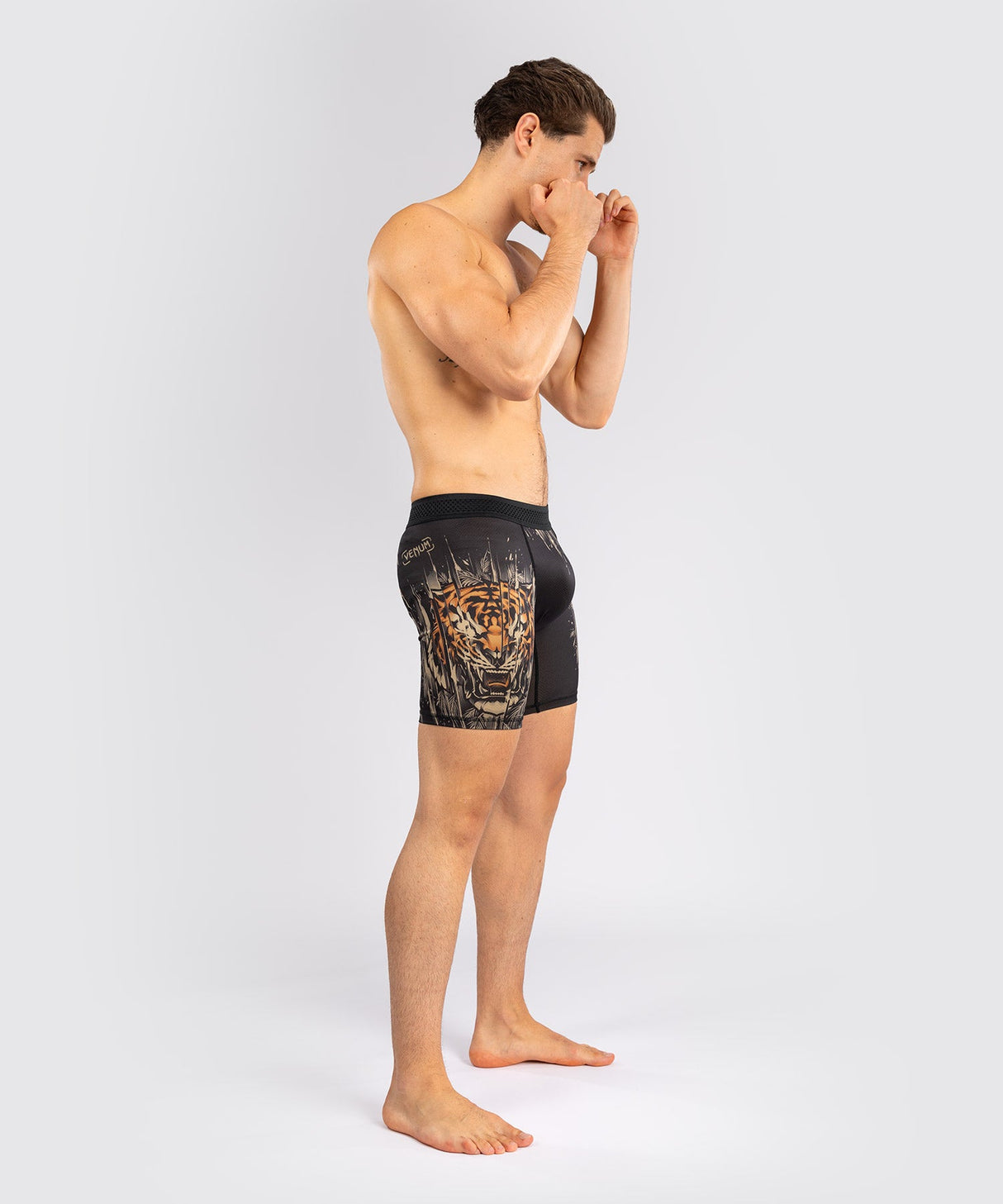 Venum Kompressionsshorts Tiger - Schwarz/Orange