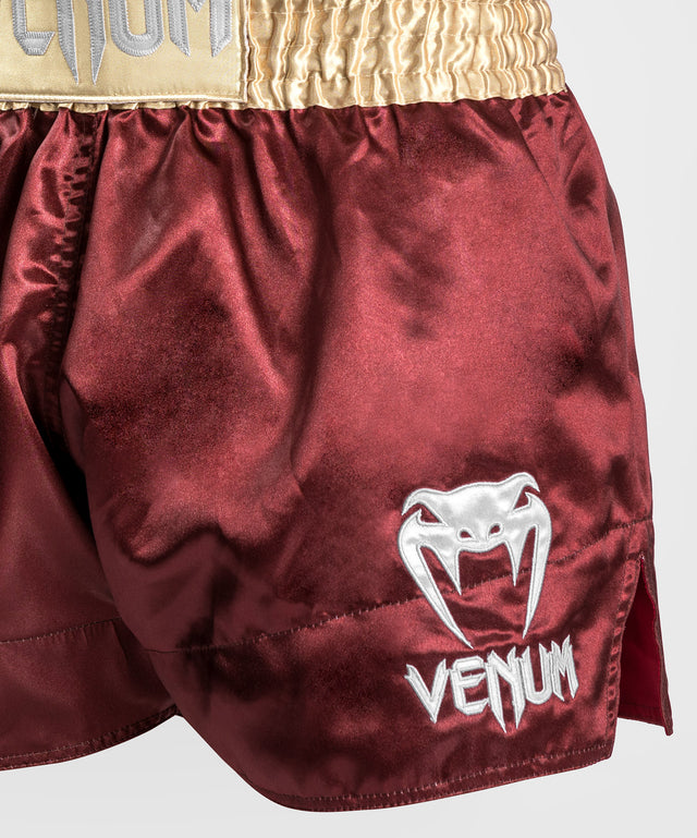 Venum Muay Thai Shorts Classic 2.0 - Rot/Gold/Weiss