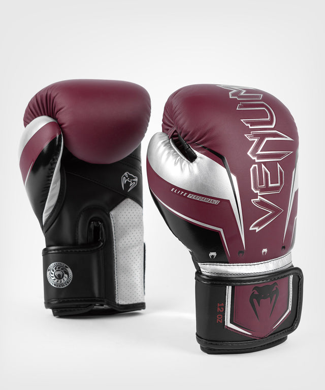 Venum Boxhandschuhe Elite Evo - Rot/Silber