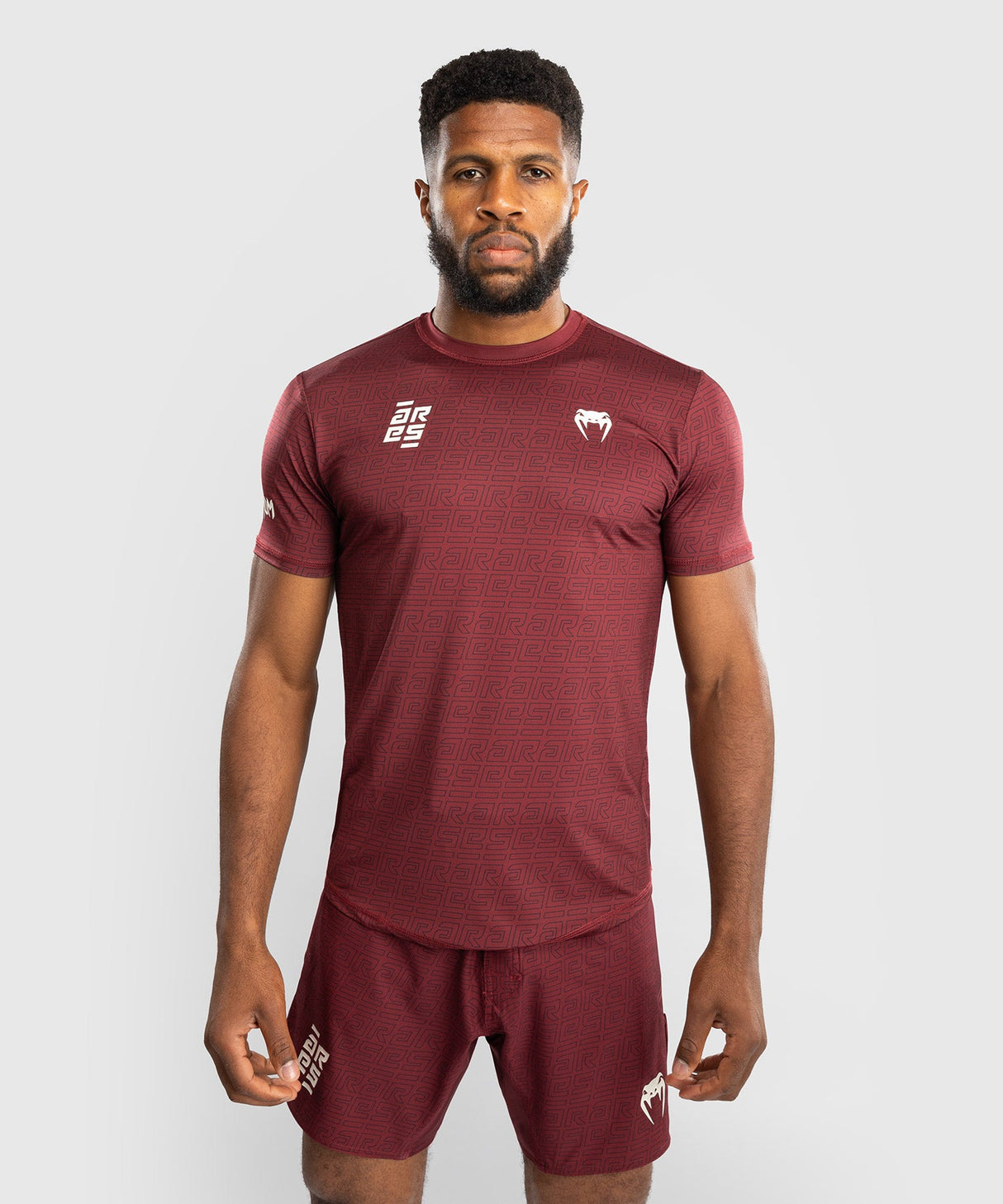 Venum x Ares Dry-Tech T-Shirt - Bordeauxrot