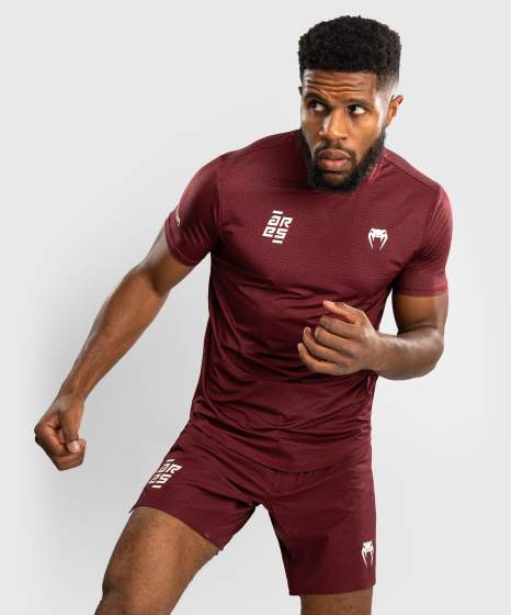 Venum x Ares Dry-Tech T-Shirt - Bordeauxrot