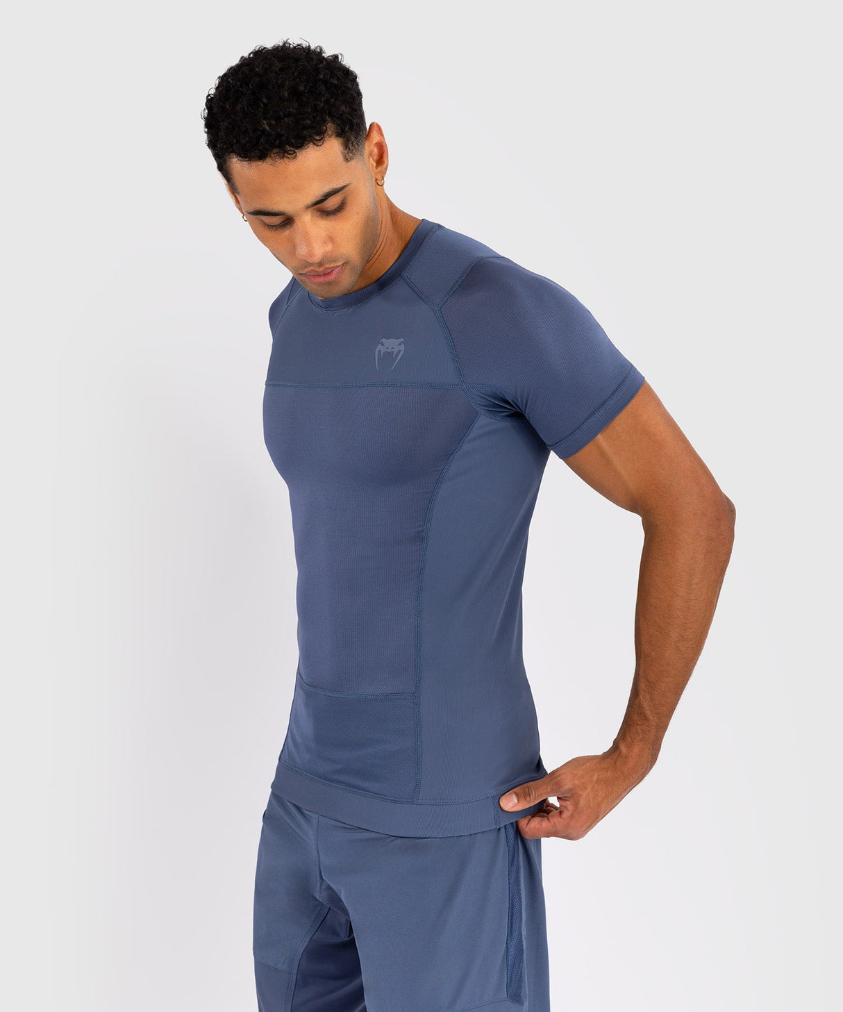 Venum Rashguard Kurzarm G-Fit Air - Foggy Blue