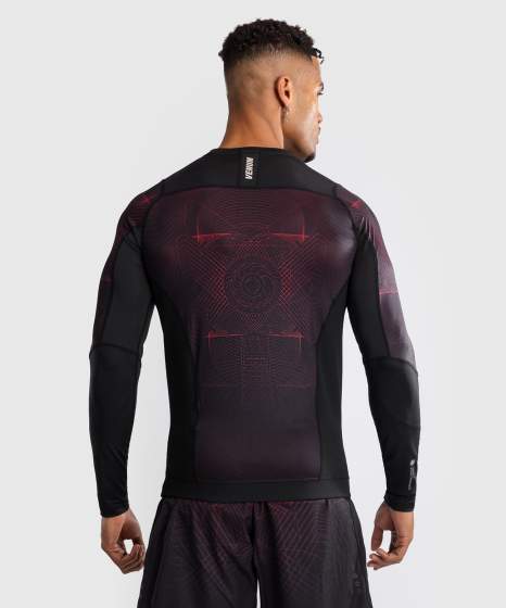 Venum Rashguard Langarm G-Fit Air - Schwarz/Rot