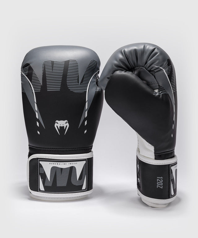 Venum Boxhandschuhe Adrenaline – Schwarz/Silbergrau
