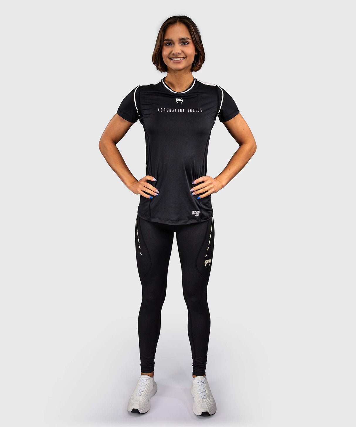 Venum Dry-Tech T-Shirt Adrenaline – Schwarz/Elfenbein